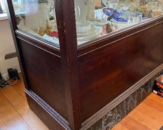 Beautiful antique display case made in Traverse City- 