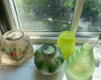 Antique glass globes