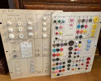 Vintage button boards