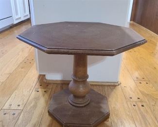 Vintage octagon shaped side tables. We have two