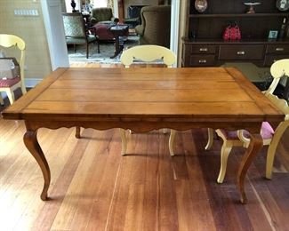 43. Baker Milling Road French Country Refectory Dining Table (70" x 42" x 31") w/ 2-30" leaves