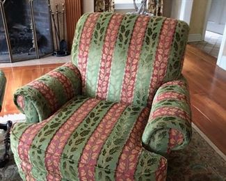 52. Pair of Sherrill Roll Back Arm Chairs (40" x 40" x 36") (as is)