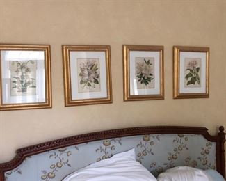 100. Set of 4 Framed Botanicals (16" x 19")