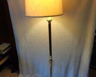 brass floor lamp with swinging arm