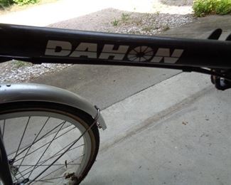 two Dahon foldable bikes
