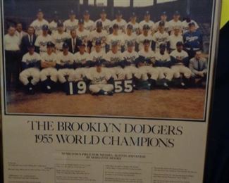The Brooklyn Dodgers 1955 team photo