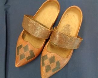 vintage wooden shoes