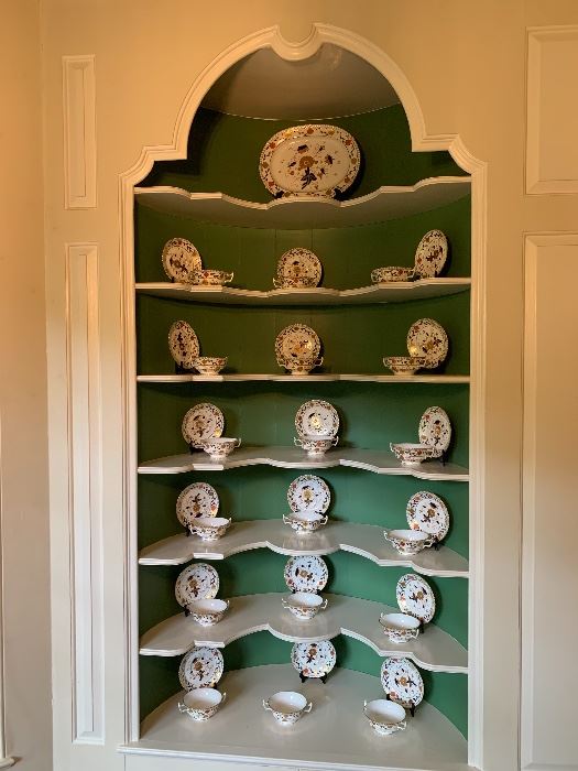 24 Royal Crown Derby cream soup bowls and under plates