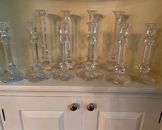 Crystal candlesticks