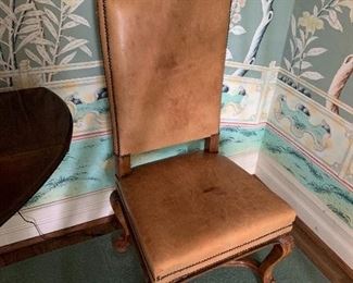 Pair of leather chairs