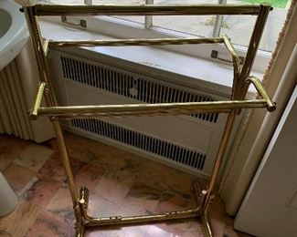 Brass towel rack