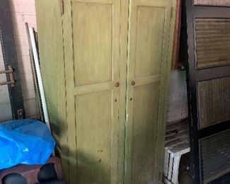 Green painted cupboard