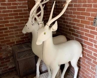 Pair of very large deer -Christmas decor!