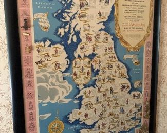 British military insignia map