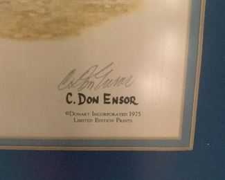 Don Ensor signed
