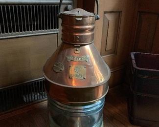 Large scale lantern, copper and brass