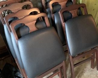8 folding chairs