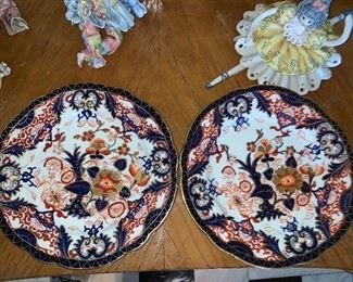 Pair of 19th century Bloor Derby plates