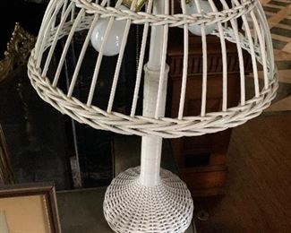 Wicker lamp