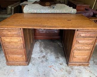 Massive oak desk