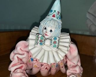Italian pottery clown, Gump's San Francisco