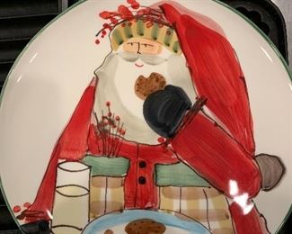 Vietri platter -Santa and cookies -Nordstrom's 