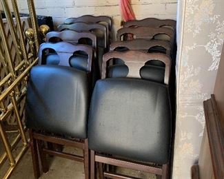 8 folding chairs