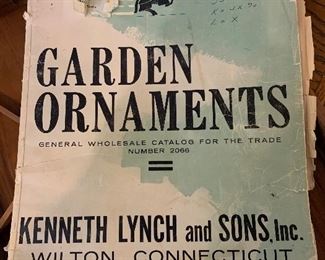 Important vintage 1966 Garden Ornaments catalog Kenneth Lynch and Sons, Wilton, Connecticut 