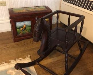 wood rocking horse 