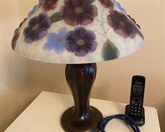 reverse painted lamp