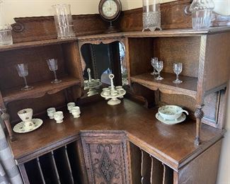 Antique corner cabinet. 