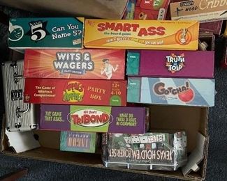 Many games and puzzles for sale. More than what is photographed.