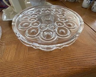 Vintage cake plates.