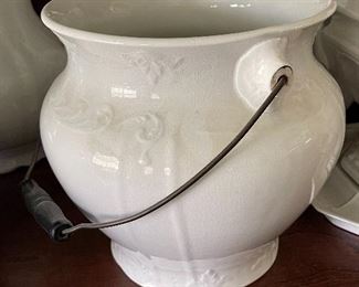 Vintage white pottery.