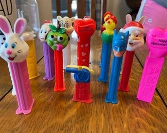 Pez vintage candy dispensers.