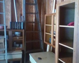 12' step ladder in corner