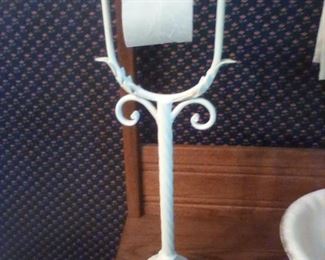 Vintage metal toilet paper holder