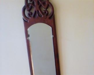 Hand Carved Pine Mirror