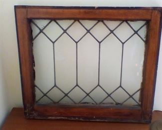 Framed leaded glass 21x 24"
