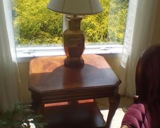 Carved Leg Side Table