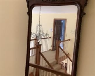 Vintage ornate mirror (18x36")