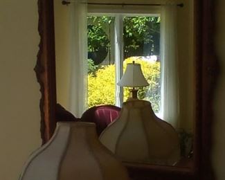 Wall framed mirror 30x38"