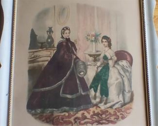 La Mode Illustree 14x16" winter scene