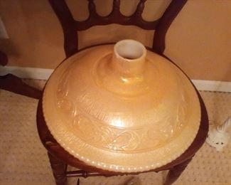 Light Shade Floral 16" Antique Style Embossed