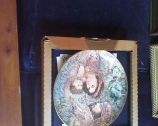 Edna Hibel Christmas plate w/ box