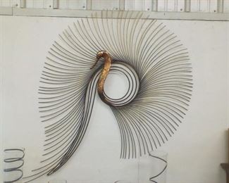 Curtis Jere Swan wall sculpture