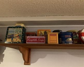 Large selection of collector tins