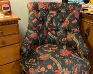 Beautiful floral side chair