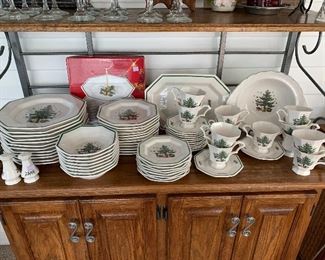 Christmas China, accessories pieces sold individually 