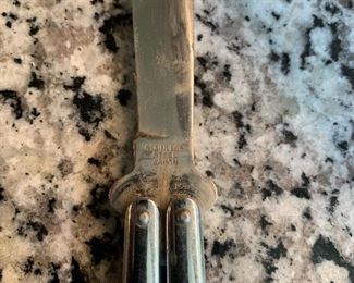 Stainless steal butterfly knife from Japan